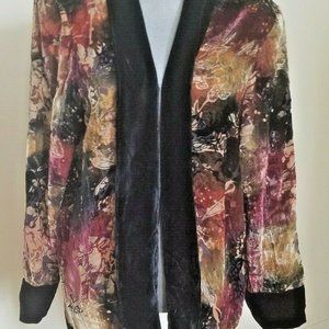 Jacket Velvet Burnout Boho New with tags BY TAN